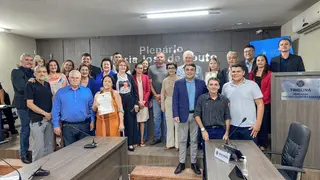 Sessão Especial para entrega de Títulos de Cidadania Cuiteense às famílias da saudosa senhora INÊS DUARTE DA COSTA e do saudoso senhor MANOEL MARCELINO DE MORAIS (Popular Manoel da Água).