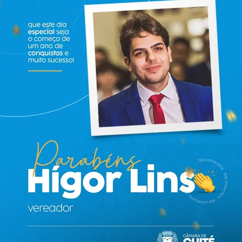 PARABÉNS, VEREADOR HÍGOR! 🥳