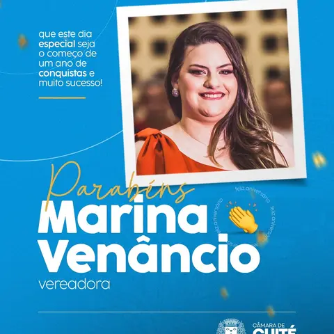 PARABÉNS, VEREADORA MARINA! 🥳