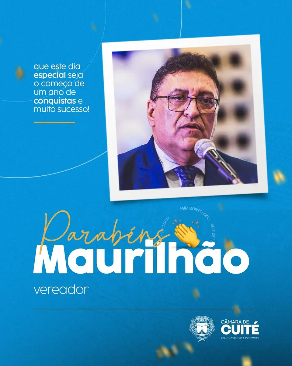 HOJE TEM ANIVERSARIANTE