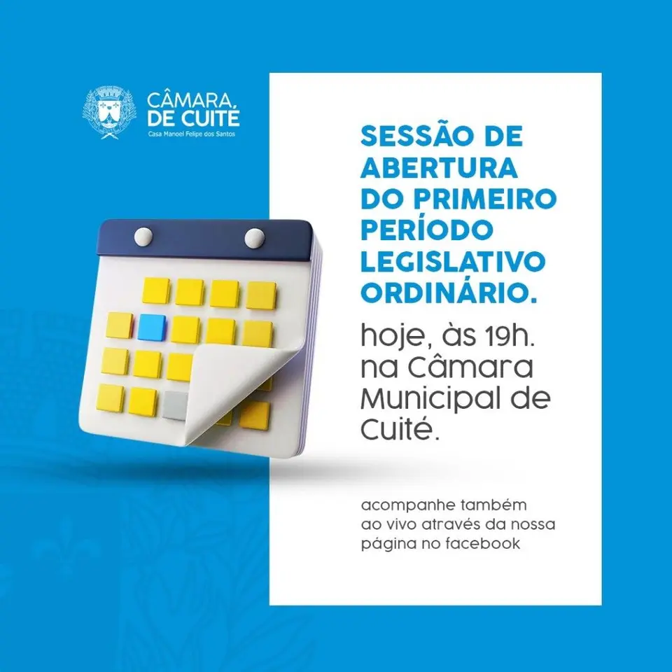 Câmara municipal realiza abertura do primeiro período legislativo
