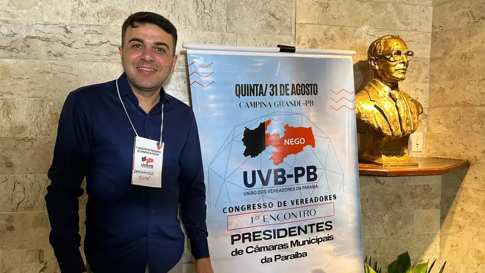 Vereador Presidente da Câmara, Dagmando Lopes, participa do I Encontro de Presidentes de Câmara Municipal da Paraíba