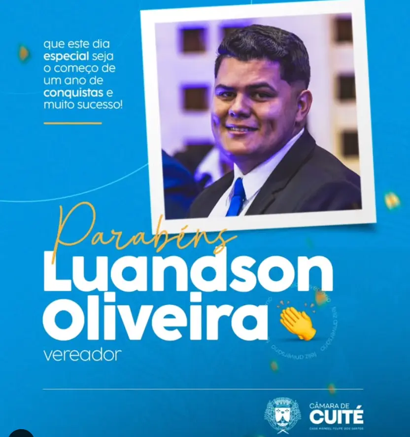 Parabéns, vereador Luandson!