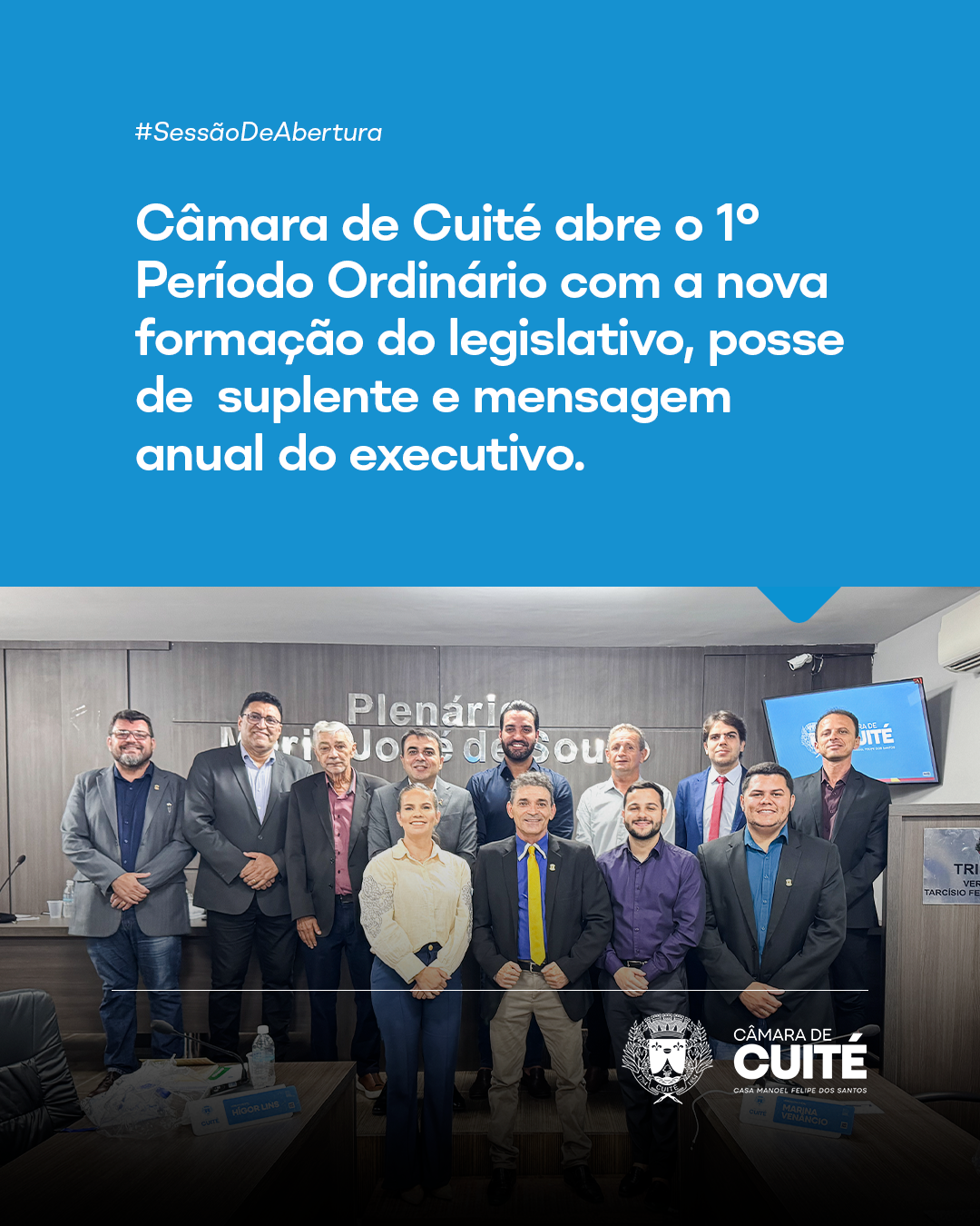 Abertura do período ordinário de sessões!