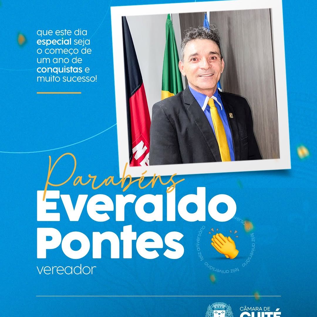 Câmara de Cuité celebra o aniversário do vereador Everaldo Pontes